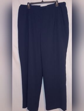 Jones Studio Navy Lined Slacks 18W